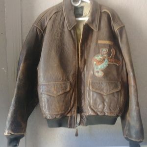 Leather Jacket Avirex LTD Top Gun Style